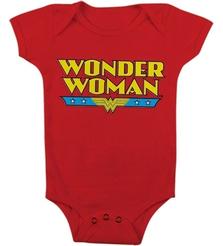 Body bambina wonder woman - woman, logo