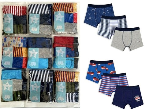 Boxer boxer mutande cotone blu